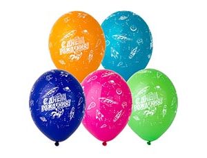 1103-1947 Шелкография пастель 14" С ДР Космический